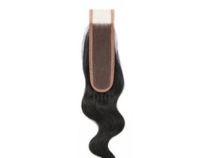 ผมแท้แบบอินเดีย ขนาด 10 นิ้ว แบบลอนธรรมชาติ  พร้อมเชือกผูกผมแบบใส 2x6 สีดำธรรมชาติ  แบบ Single Drawn - Product Image 2