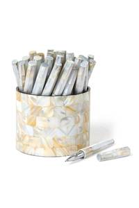 Porte-stylos de bureau au design moderne, de qualité exclusive, en nacre, pour l'organisation du bureau - Product Image 2