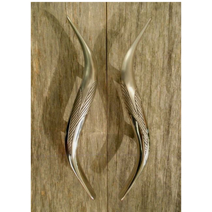 Poignée de porte en aluminium longue, de luxe, en forme de branche, pour porte vitrée extérieure de villa ou d'hôtel cinq étoiles - Product Image 6