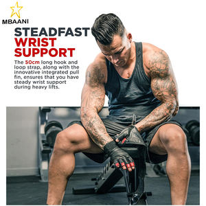 Guantes de Gimnasio para Hombre y Mujer, Cuero Maya Hide, Muñeca de 50 cm de Largo, Protección de Palma, para Levantamiento de Pesas, Peso Muerto, Fisicoculturismo y Ejercicio - Product Image 4