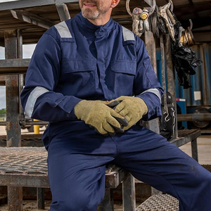 Breathable Flame Retardant <b>Waterproof</b> Workwear Suit Personal Protective Painting Disposable Coverall Safety Clothing for Men - Product Image 3