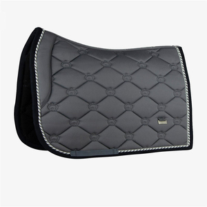 Almohadilla para Silla de Montar de Doma y Salto, Gris, Acolchada, Transpirable, Relleno de Poliéster, Forro de Malla, Uso en Entrenamiento, Correa de Sujeción - Product Image 1