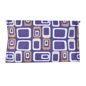 Sac fourre-tout en toile violette de haute qualité avec imprimé géométrique, fermeture éclair, sac de shopping isotherme, utilisable toute l'année, fabriqué en Inde - Product Image 5