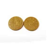 Monedas de 50 centavos de Euro para niños de preescolar, juguete de aprendizaje, dinero europeo, 1000 Uds.