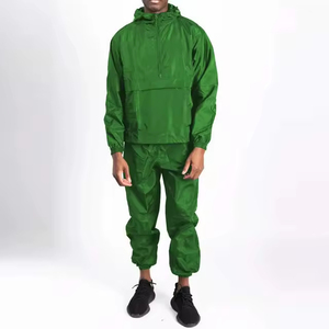 New Arrival Casual Solid Quick-Drying Windbreaker Jacket Sun Protection Unisex Windbreaker Set Lightweight Tracksuits - Product Image 1