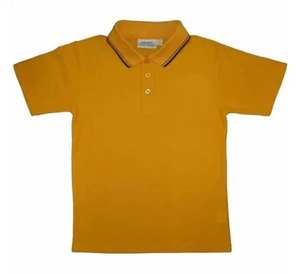 T-shirts unisexes en polyester mat de couleur verte, polos personnalisés pour lycéens, vêtements pour étudiants, style col pour le sport - Product Image 2