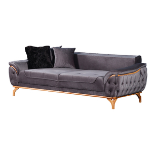 Premium Velvet Chesterfield <b>Sofa</b> Extendable Convertible Classic Tufted Upholstery Modern Luxury Living Room Office Hotel - Product Image 4