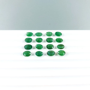 มรกตแซมเบียธรรมชาติทรงรีขนาด 6x8 มม. มรกตเจียระไนแบบธรรมชาติสำหรับทำเครื่องประดับ พร้อมใช้งาน - Product Image 2