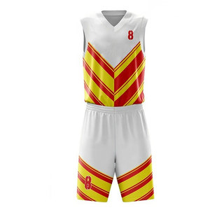 Ensemble de maillots de basket personnalisés blanc, violet, bleu, sublimés, col en V, sans manches, anti-transpiration, unisexe, adulte, toutes saisons - Product Image 5