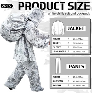 Ensemble veste et pantalon de chasse camouflage de haute qualité, vêtements d'aventure en plein air, fournisseur en gros - Product Image 4