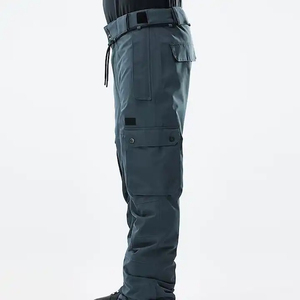 Men's Windproof Cargo Pants Elastic Waist Multiple Pockets Workwear Style Midweight Polyester Winter Outdoor Wear - Product Image 2