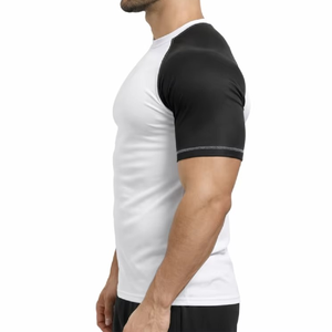 Haut de compression athlétique pour homme à manches longues, respirant, en Spandex/Polyester, anti-UV, imprimé sur mesure et coloré, pour MMA - Product Image 4