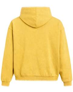 Sudadera con Capucha Amarilla Extra Grande para Hombre, con Bolsillo Canguro, Estilo Urbano, Gruesa, Informal, para Invierno, Fabricante OEM - Product Image 2