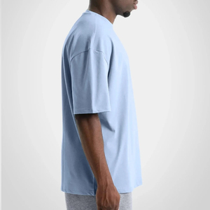 Camiseta Oversize de Hombre con Hombros Caídos, Cómoda, de Algodón Suave, Ajuste Holgado, Ropa Casual de Moda para Hombre - Product Image 4
