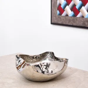 Modern Irregular Ceramic Eco-Friendly American Style Decorative Bowls Set Handmade Polished Finish Party Table Accent - Product Image 3