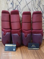 BRAND ZONE Protège-tendons en néoprène pour chevaux, ensemble de 4 protections pour les jambes, comprenant deux protections avant et deux protections arrière