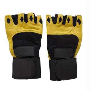 <b>Half</b> Finger Leather Gloves Unisex Summer Pull On Closure Breathable Non <b>Slip</b> Moisture Wicking Lightweight - Product Image 4
