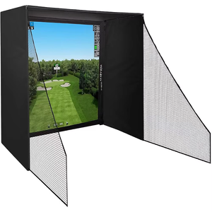 Kit de Simulador de Golf para el Hogar con Cortina Opaca y Acolchado de Seguridad Completo, Compatible con Monitores de Lanzamiento - Product Image 2