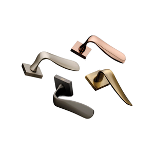 Poignée de porte moderne en acier inoxydable, design massif moulé, cylindre de serrure de haute qualité, quincaillerie de sécurité ANSI Grade 1, serrure plaquée zinc - Product Image 1