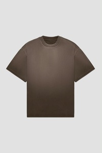 HSI Oversized <b>Black</b> Plain Front O-Neck <b>Short</b> <b>Sleeve</b> Boxy <b>Shirts</b> Wholesale Casual Wear <b>Men</b> Eco-Friendly Breathable 100% Cotton - Product Image 1
