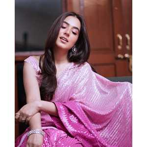 Beautiful Sequence Embroidery Work Saree Party Wear for <b>Club</b> <b>Dress</b>-Up - Product Image 2