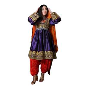 Elegant Handmade Ethnic Women's Maxi <b>Dress</b> Vintage Style Premium Fabric Wholesale Afghani Casual <b>Dresses</b> - Product Image 1