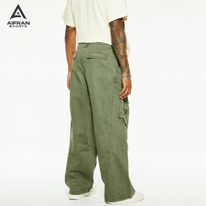 Aifran Sports - Jeans de Mezclilla para Hombre, Corte Bootcut, Ajuste Delgado, Ligeramente Acampanados, Pantalones Casuales de Moda, Venta al Por Mayor - Product Image 5