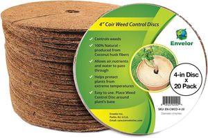 Anneaux de paillis en fibre de coco en gros, disques de coco de 24 pouces pour couvrir les arbres, tapis de paillis pour plantes d'intérieur et d'extérieur - Product Image 4