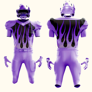 pak Supplier Original Design Training Style American Football Jerseys Team Name 100% <b>Polyester</b> Quick Dry Breathable Adult OEM - Product Image 4