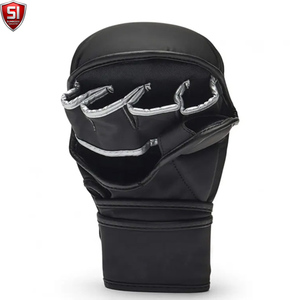 Gants de sparring MMA de haute qualité, sur mesure, en cuir PU, antidérapants, avec sangle de poignet réglable, fermeture auto-agrippante, pour adultes - Product Image 3