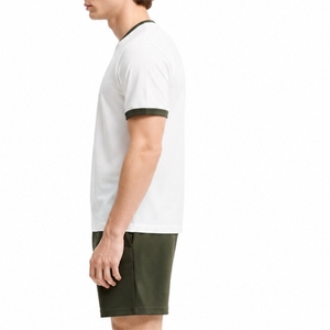 Pyjama en coton pour homme, coupe décontractée, vêtement de nuit doux en coton, confort premium, tenue décontractée, ensemble de détente tendance pour homme - Product Image 3
