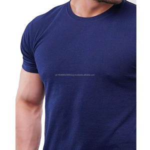 Camiseta de Cuello Redondo para Hombre, Diseño Personalizado, Alta Calidad, Talla Grande, 100% Algodón, Camiseta Lisa para Hombre, Servicios OEM - Product Image 3