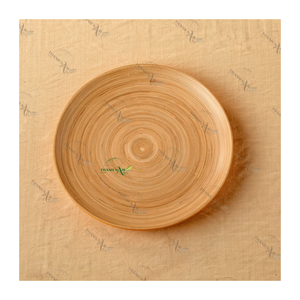 Assiette en bambou réutilisable au design classique, vaisselle écologique, ensemble de vaisselle, sans danger pour les aliments, pour un style de vie plus vert - Product Image 6