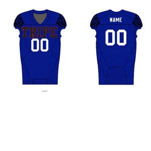 เสื้อเจอร์ซีย์ทีมอเมริกันฟุตบอลชุดทีมอเมริกันฟุตบอลสีต่างกันดีไซน์ใหม่ - Product Image 4