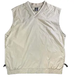 Golf Top Activewear Sleeveless Vest Pullover V Neck Zipped Pockets Windbreaker Custom Colors Windshirt Jacket