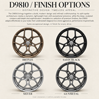 JTO D9810 Jantes forgées à 5 branches en Y, design mat bronze, 18-22 pouces, 5x112 5x120 5x114.3 pour BMW Audi Mercedes-Benz