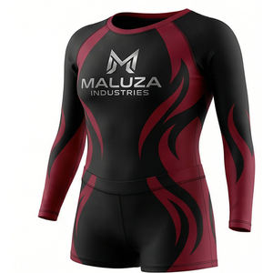 Uniformes Deportivos Personalizados de Poliéster para Equipos de Animadoras, Conjuntos de Top de Manga Larga y Pantalones Cortos de Alto Rendimiento - Product Image 5