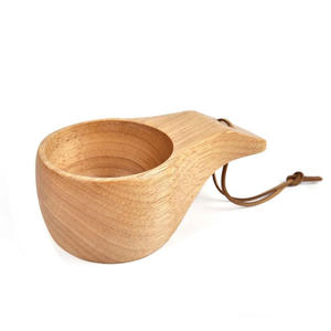 Craft Emporium Exporta Tazas de Madera Modernas y Ecológicas con Asa para Viajes y Uso Doméstico - Product Image 2