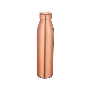 French Style <b>Copper</b> <b>Bottle</b> Glossy Finish Screw Cap Leak-Proof Drinking Ayurvedic GYM Fitness Sports Outdoor Travel <b>Bottles</b> - Product Image 3
