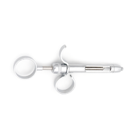 Seringue dentaire aspirante de haute qualité 1,8 ml en acier inoxydable, instrument d'injection réutilisable, outil chirurgical, kit de précision professionnelle
