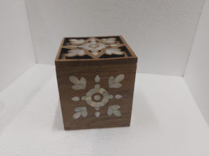 Quemador de incienso Bakhoor de madera con incrustaciones, Mabkhara árabe, quemador de Oud Bakhoor, decoración para el hogar con fragancia. - Product Image 3