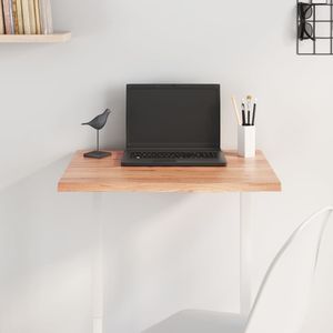 Plateau de table carré moyen en chêne massif brun clair, élégant et stylé pour votre maison ou votre bureau - Product Image 1