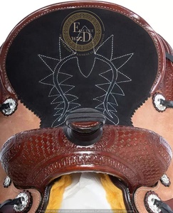 Silla de Montar Occidental Artesanal Premium Personalizable de Alta Calidad, Cómoda y Ligera, de Cuero Genuino para Carreras de Barriles y Espectáculos de Rodeo - Product Image 3