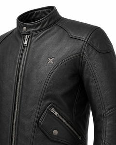 Veste de moto en cuir classique Cruiser |   Noir Brun Bourgogne |   Fabricant OEM ODM |   Qualité de conception haut de gamme |   Vêtements de course | - Product Image 4
