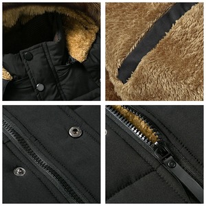 Fashion OEM Custom <b>Men</b> Parka <b>Jackets</b> Blank <b>Utility</b> Parkas Cotton Padded <b>Jacket</b> - Product Image 3