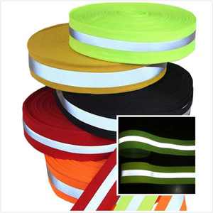 Double-Line Reflective <b>Webbing</b> for Outdoor Safety Gear and Footwear Custom Tailored Manufacturing - Product Image 5