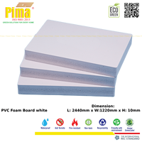 Panneau en mousse PVC WPC blanc durable de 5 mm d'épaisseur, densité 0,6 g/cm3, lisse, panneaux de cuisine utilisés pour les accessoires intérieurs, modèle Pima