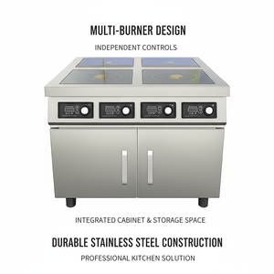 Thông Minh Chất Lượng Cao 4-Bếp Thẳng Đứng Nhà Bếp Thương Mại Cảm Ứng Nồi Bếp Cảm Ứng Bếp Điện Bếp Không Có Khí - Product Image 2