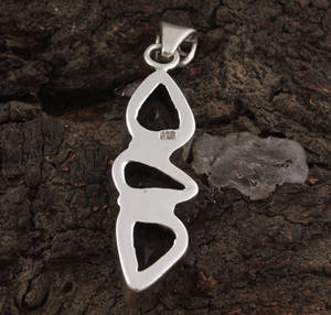 Collier en argent sterling 925 plaqué platine avec améthyste naturelle, serti clos vintage, cristal de quartz brut, pierre précieuse non taillée, pour la guérison - Product Image 4