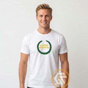 T-shirt personnalisé à col rond et manches courtes Omega pour fraternité grecque Psi, respirant, 300g, séchage rapide, 100% coton, coupe classique - Product Image 3